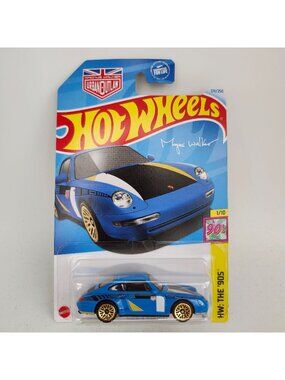 Hot Wheels 96 Porsche Carrera Blue HW The 90s 1/10 174/250 Urban Outlaw